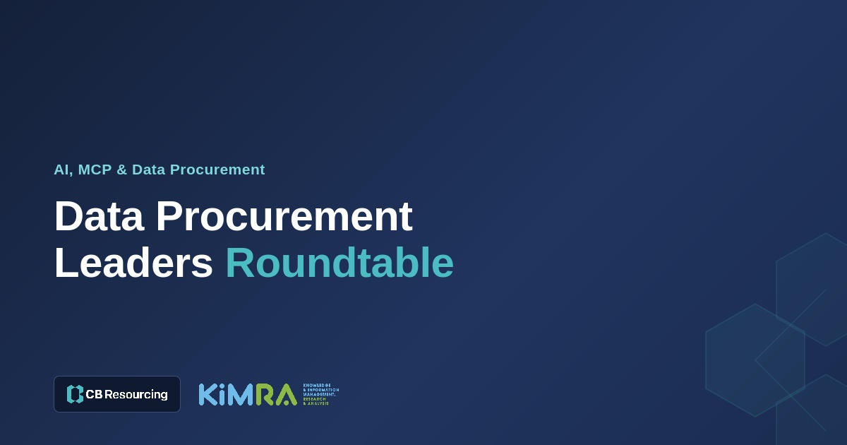 Data procurement leaders - MCP, pricing, governance, AI
